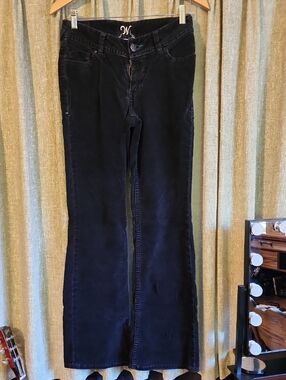 Vintage Wörn Black Flare Velour Pants